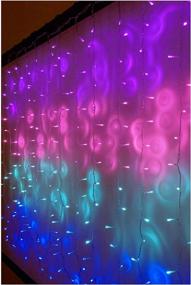 img 4 attached to 🦄 Unicorn LED String Curtain Lights with Dimmer Switch - Ideal for Teen Room, Girls Room, College Dorm, Nursery and Kids Room Decor. Perfect for Mermaid, Purple, Pink Decoration. (Standard Version)