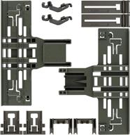 🔧 enhanced polymer material upper rack adjuster w10546503, adjuster positioner w10195840, dishwasher rack adjuster w10195839, and arm clip-lock replacement w10250160 w10082853 for 665 whirlpool kitchenaid логотип