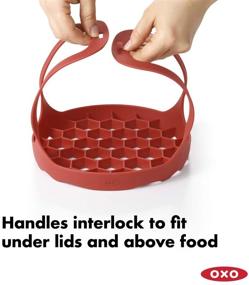 img 1 attached to 🍳 OXO Good Grips Red Pressure Cooker Bakeware Sling: Convenient and Versatile Cooking Assistant