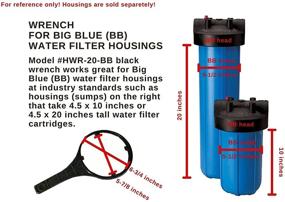 img 2 attached to Enhance Water Quality with HWR 20 BB Wrench Water Replacement Housings