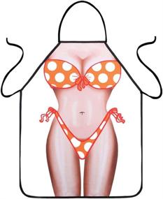 img 2 attached to 👙 VIPbuy Водонепроницаемый Человек без Одежды и Девушка в бикини Фартук: Забавные и Сексуальные Фартуки для Пар - Новогодние Подарки