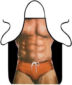 img 3 attached to 👙 VIPbuy Водонепроницаемый Человек без Одежды и Девушка в бикини Фартук: Забавные и Сексуальные Фартуки для Пар - Новогодние Подарки