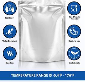 img 2 attached to 🛍️ Premium 25 Pack Resealable Mylar Bags with Oxygen Absorbers – 1 Gallon (10 x 14 Inch, 9.4 Mil Ultra Thickness) – Ideal for Food Storage, Vacuum Sealing Meat, Cookies, Nuts, Veggies