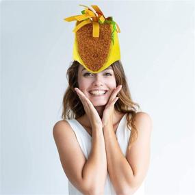 img 2 attached to 🌮 Fiesta Taco Hat: The Perfect Cinco de Mayo Costume Accessory & Hilarious Photo Booth Prop (Adult Size)