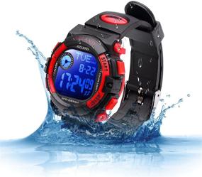 img 2 attached to AZLAND Updated Version: Waterproof Digital Sports Kids Watch with Three Alarms - Ideal for Boys and Girls