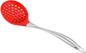 img 4 attached to 🍳 Tenta Kitchen Premium Stainless Steel Silicone Utensil Set - Ideal for Cooking: Fring Spoon, Strainer, Slotted Spoon, Ladle, Spatula Turner, Skimer, Conlander + Silicone Skimmer