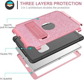 img 1 attached to BENTOBEN iPad 9th/8th Gen. Case - Glitter Sparkly Shockproof Cover with Kickstand for iPad 10.2'' 2021/2020 - Pink