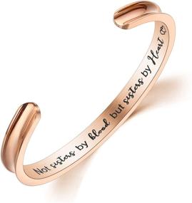 img 4 attached to 🎁 Liforlove Women's Hair Tie Bracelet: Personalized Engraved Gift for Her – Elegant Grooved Cuff Bangle for Women, Girls, Daughter, Sister, Friends - Perfect Christmas or Birthday Gift