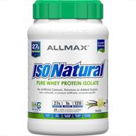 allmax nutrition isonatural protein vanilla logo