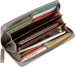 img 3 attached to Cynure Leather Organizer Wristlet Checkbook Women's Handbags & Wallets