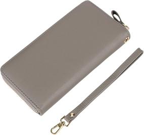 img 1 attached to Cynure Leather Organizer Wristlet Checkbook Women's Handbags & Wallets