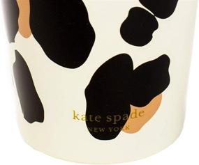 img 3 attached to 🌲 Kate Spade New York Insulated Stainless Steel Tumbler, Leopard Print 12oz Double Wall Travel Coffee Cup with Lid, Forest Feline Print