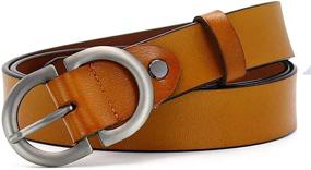 img 2 attached to Holes Skinny Leather Fashion Buckle Women's Accessories and Belts