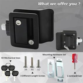img 2 attached to Trailer Replacement Deadbolt Upgrade Security RV Parts & Accessories for Safety & Security