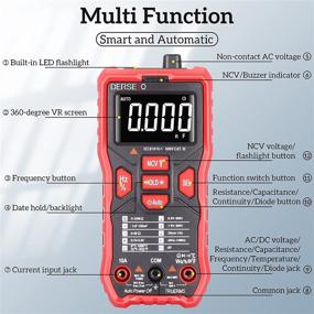 img 3 attached to DERSECO Multimeter Electrical Automotive Continuity