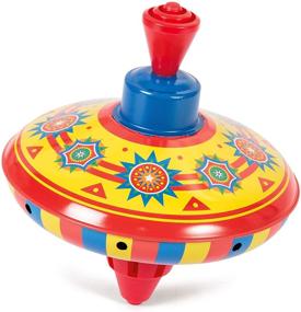 img 1 attached to 🎠 Charming and Playful: Schylling Mini Tin Tops for Classic Spinning Fun!