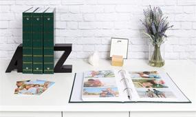 img 1 attached to 📸 Set of 4 Traditional Photo Albums in Dark Green - DesignOvation, 300 Capacity