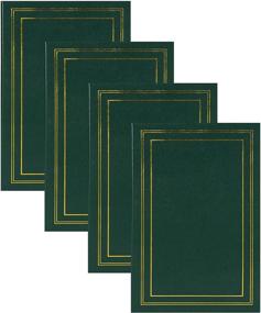 img 4 attached to 📸 Set of 4 Traditional Photo Albums in Dark Green - DesignOvation, 300 Capacity