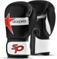 🥊 starpro leather boxing gloves - unisex boxing gloves for punching bag, kickboxing, training, sparring, muay thai - premium boxing equipment логотип