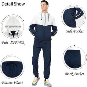 img 1 attached to CALUOMATT Tracksuit Winter Sleeve Casual Sports & Fitness for Team Sports