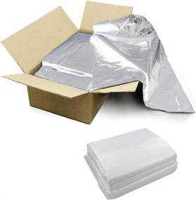 img 3 attached to 🗑️ Dualplex 65 Gallon Clear Recycling Trash Bags - 1.5 Mil - 50 Bags Per Case - 50" x 48