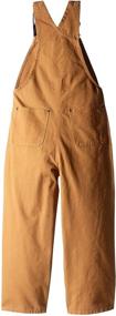 img 2 attached to 👖 Carhartt Boys' Brown Overalls - Big Overall for Boys, Boys' Clothing