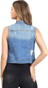 img 1 attached to Wax Jeans Womens Classic Cropped Women's Clothing