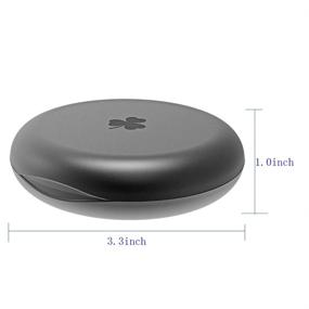 img 3 attached to Keep Your Orthodontic Retainers Safe with Wellgler's Solid Case - 2 Pack in Black