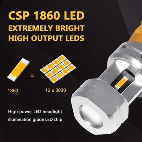 img 3 attached to Phinlion 3157 3457 Amber LED Turn Signal Light Bulbs: Super Bright 3156 3057 3757 4157 LED Bulb for Blinker and Parking Lights - Amber Yellow