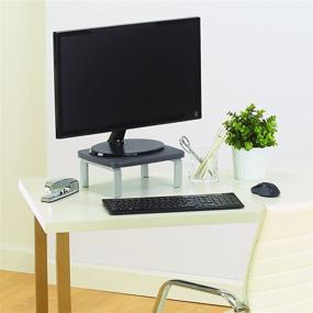 img 1 attached to 🖥️ Kensington SmartFit Monitor Stand: Elevate Your Viewing Experience with the Gray K60087F - Ideal for Up to 21” Screens!