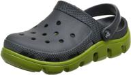 👟 crocs unisex sport black white men's mules & clogs: versatile and stylish footwear logo