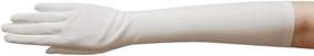 img 1 attached to 🧤 ZAZA BRIDAL 15.5" Long Stretch Dull Matte Satin Gloves: Elegant, No Shine Elegance