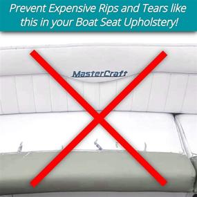 img 2 attached to 🚤 WAKE 10 Step Mat: Waterproof Boat Seat Protector for Preventing Rips in Marine Upholstery and Cushions - Made in USA