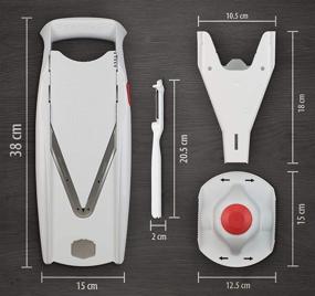 img 3 attached to 🔪 Borner V5 Plus Set: Get the Complete Slice and Peel Experience with V5 Powerline Slicer, Blade Inserts, Safety Holder, and Storage Box!