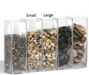 img 1 attached to Premium 2lb River Rocks for Glass Vases, Aquariums, and Terrariums – Natural Polished Mixed Color Stones to Elevate Aesthetics