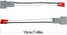 img 3 attached to 🔌 HSTECH 72-5512 Speaker Wire Adapters: Ideal for Select 1989-Up Ford Vehicles - 2 Pairs (4 Pack)