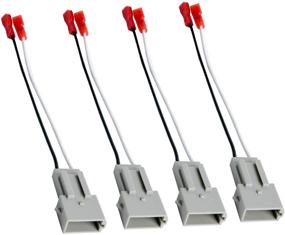 img 4 attached to 🔌 HSTECH 72-5512 Speaker Wire Adapters: Ideal for Select 1989-Up Ford Vehicles - 2 Pairs (4 Pack)