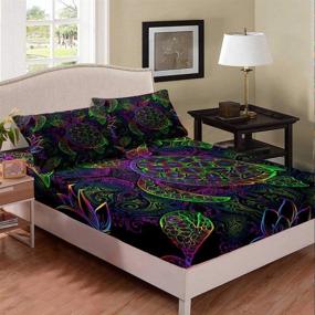 img 4 attached to Turtle Multicolored Bedding Decorative Bedclothes Kids' Home Store