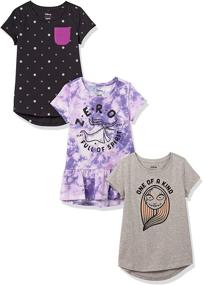 img 4 attached to Spotted Zebra Girls' Short-Sleeve Tunic T-Shirts - Disney Star Wars Marvel Frozen Princess - Amazon Brand