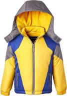 fleece snowboard hooded colorblock winter boys' clothing logo