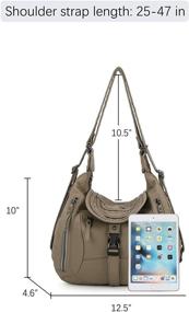 img 2 attached to Handbags Purses Shoulder Handle Satchel Women's Handbags & Wallets for Hobo Bags