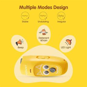 img 2 attached to Nzonpet Ultrasonic 3 in 1 Anti Barking Device: Effective Dog Bark Control Tool with LED Light & Cartoon Prints