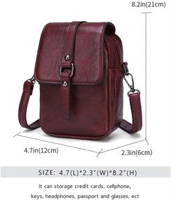 img 3 attached to Leather Crossbody Messenger Shoulder Handbag Women's Handbags & Wallets for Crossbody Bags