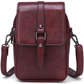 img 4 attached to Leather Crossbody Messenger Shoulder Handbag Women's Handbags & Wallets for Crossbody Bags