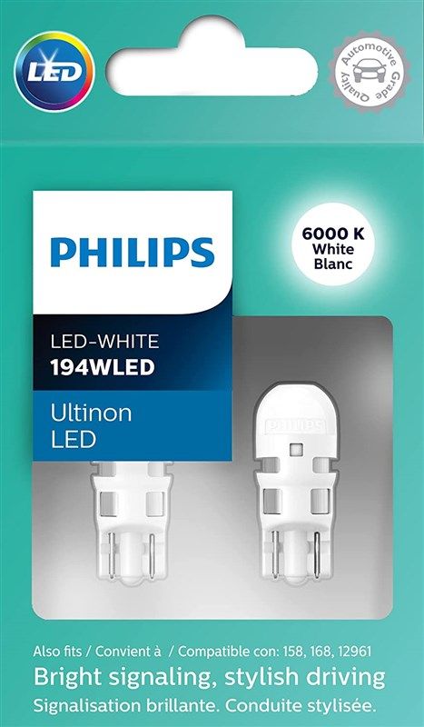 Philips Ultinon LED Light 1157 White 6000K Two Bulbs Front Turn Signal  Stock Fit