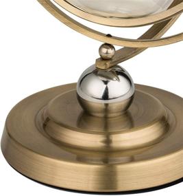 img 1 attached to ⏳ Vintage 30-Minute Metal Hourglass with 720° Rotating Sand Timer - Perfect Décor & Wedding Gift, Engaging White Sand Flow