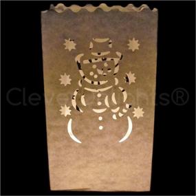 img 1 attached to CleverDelights White Luminary Bags Decorations Event & Party Supplies for Decorations