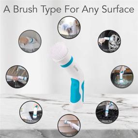 img 2 attached to Klever Power Scrubber Brush: Ultimate Kitchen & Bathroom Cleaner with 4 Versatile Brushes - Cordless, Rechargeable, Lightweight