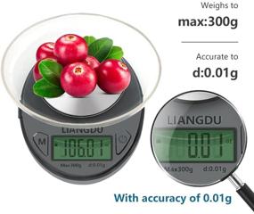 img 3 attached to Digital Kitchen Scale - Weigh Gram Scale - Digital Scale 300g x 0.01g - Digital Grams Scale for Food and Jewelry - Grey Color - Model TOP-300