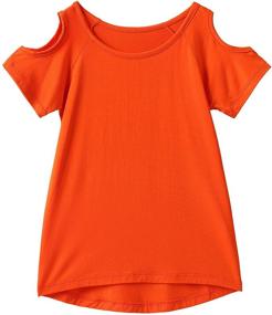 img 3 attached to 👚 IRRELIA Girls' Sleeve Shirts: Shoulder-Friendly Clothing + Tops, Tees, and Blouses